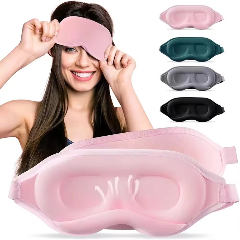 3D Printing Mask - 3D-Augenmaske, Verdunkelungs-Schlafmaske, Schlafmaske für Nickerchen, Lindert