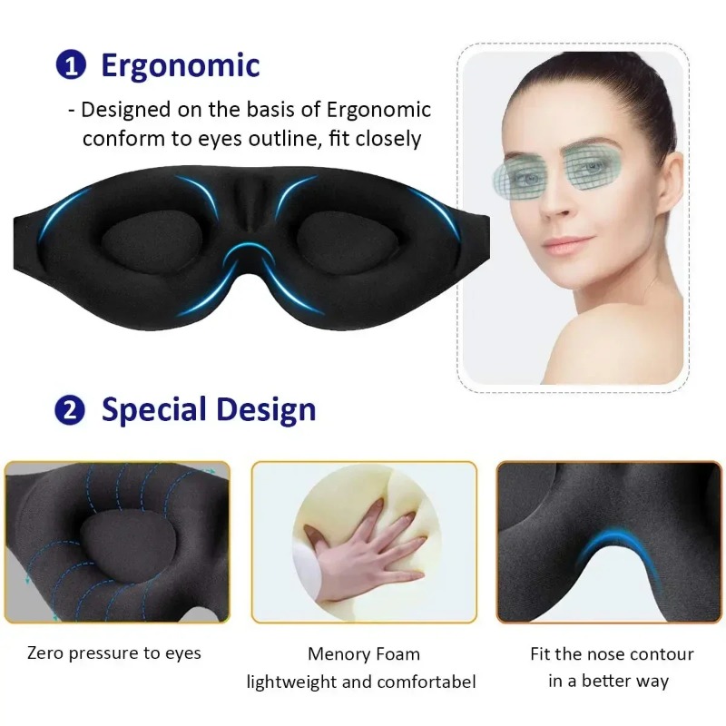 1 Stück 3D-Konturierte Schlafm – 3D Printing Mask Bewertung und Preis